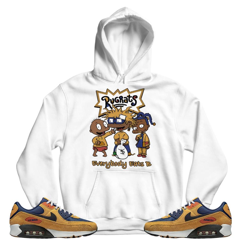 Rugrats Everybody Eats B Sneaker Shirt Match Max 90 Brown Suede, Air Max 90 Nylon Suede MKO T-Shirt Rugrats Everybody Eats B Sneaker Shirt Match Max 90 Brown Suede, Air Max 90 Nylon Suede MKO T-Shirt