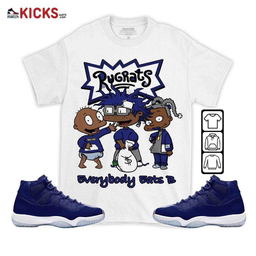 Rugrats Everybody Eats B Sneaker Shirt Match Midnight Navy 11s, Jordan 11 Retro Midnight Navy MKO T-Shirt Rugrats Everybody Eats B Sneaker Shirt Match Midnight Navy 11s, Jordan 11 Retro Midnight Navy MKO T-Shirt