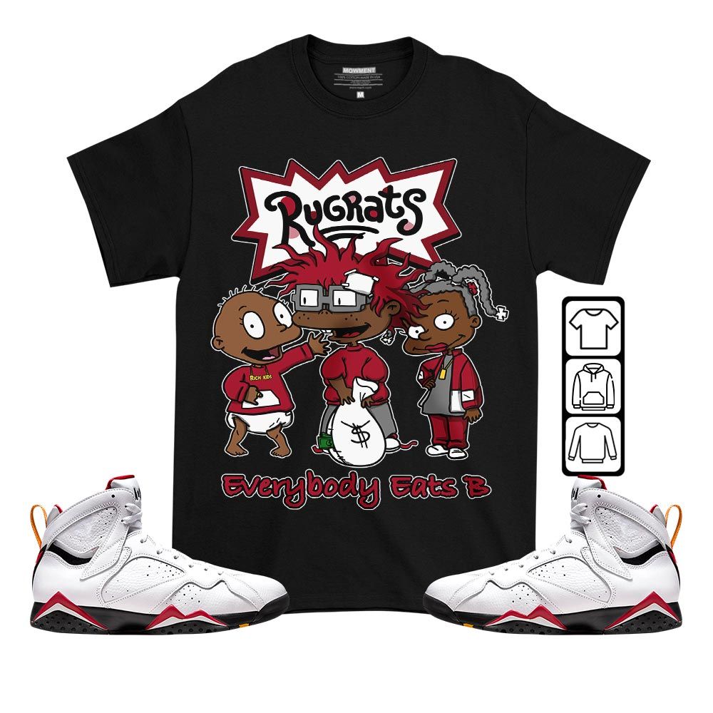 Rugrats Everybody Eats B Sneaker Shirt Match OG Cardinal 7s, Jordan 7 Retro Cardinal MKO T-Shirt Rugrats Everybody Eats B Sneaker Shirt Match OG Cardinal 7s, Jordan 7 Retro Cardinal MKO T-Shirt