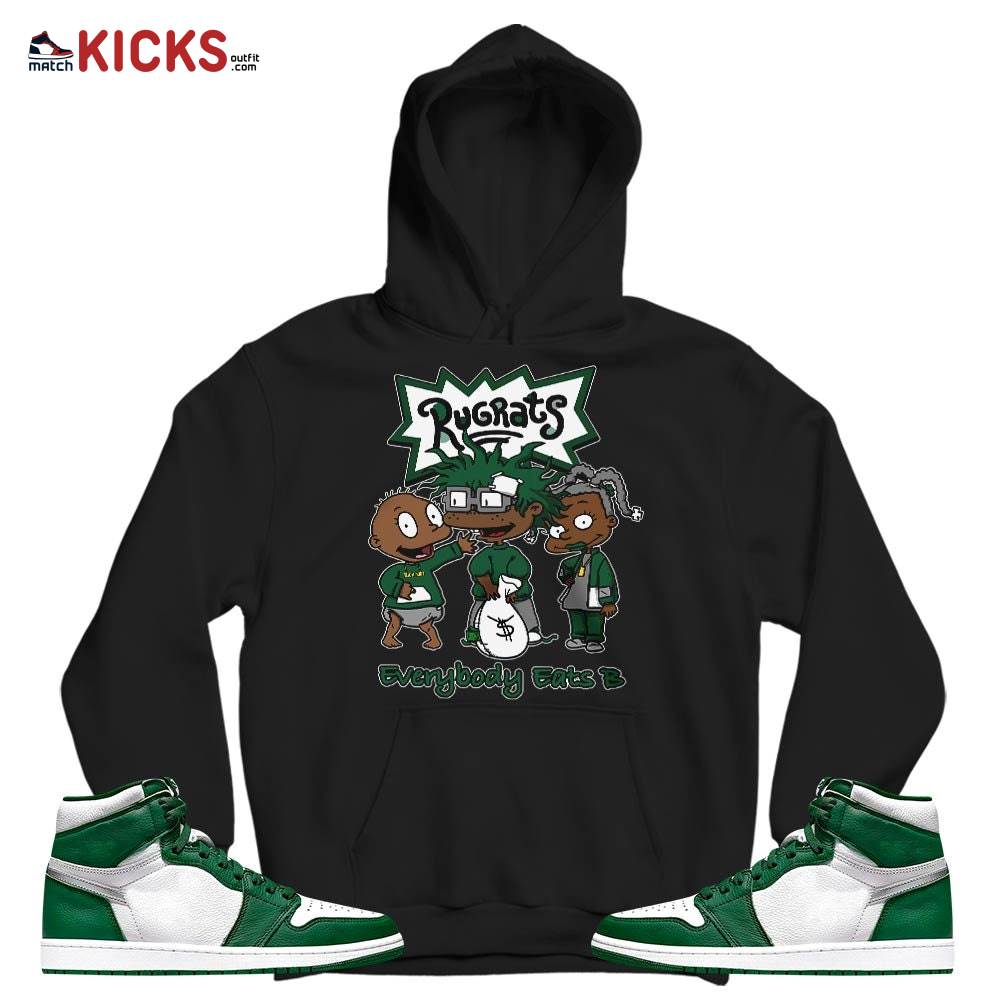 Rugrats Everybody Eats B Sneaker Shirt Match OG Gorge Green 1s, Jordan 1 Retro High Gorge Green MKO T-Shirt Rugrats Everybody Eats B Sneaker Shirt Match OG Gorge Green 1s, Jordan 1 Retro High Gorge Green MKO T-Shirt