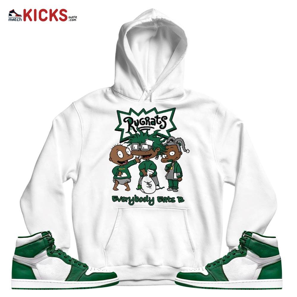 Rugrats Everybody Eats B Sneaker Shirt Match OG Gorge Green 1s, Jordan 1 Retro High Gorge Green MKO T-Shirt Rugrats Everybody Eats B Sneaker Shirt Match OG Gorge Green 1s, Jordan 1 Retro High Gorge Green MKO T-Shirt