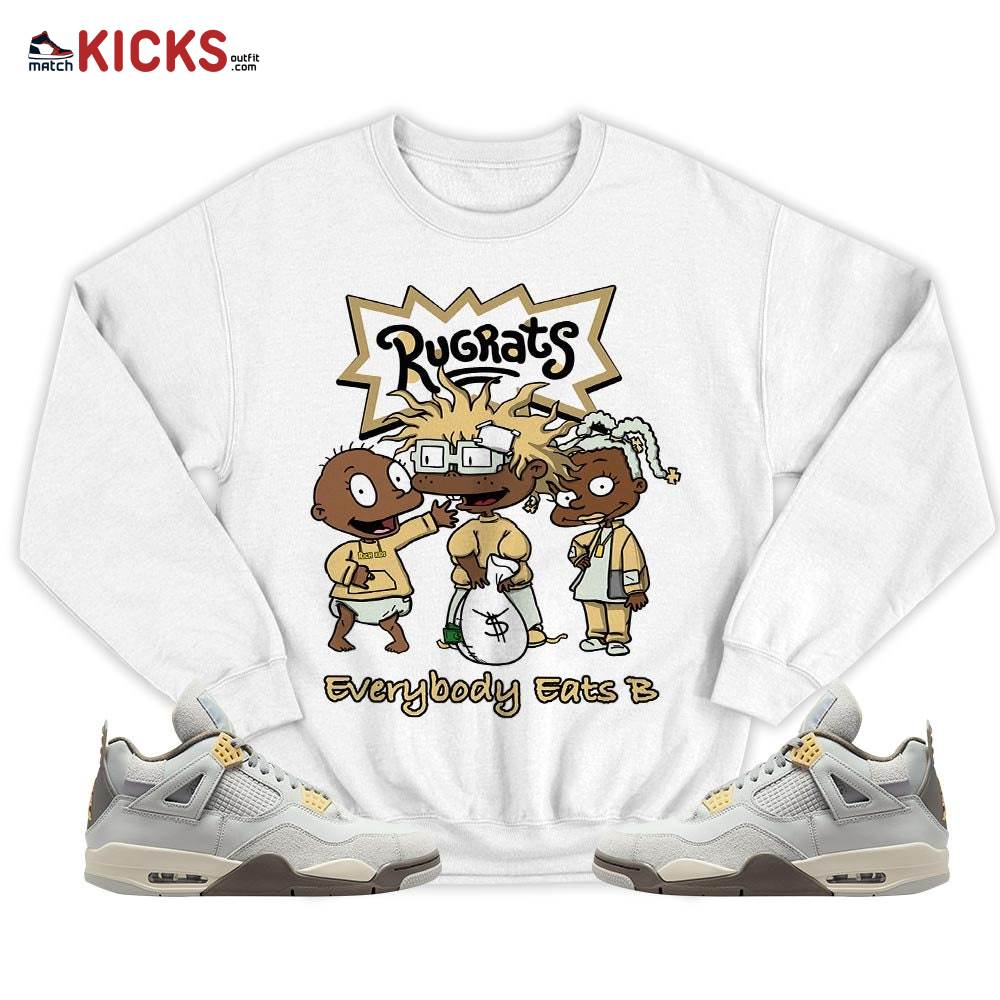 Rugrats Everybody Eats B Sneaker Shirt Match Retro Craft 4s, Jordan 4 Craft Photon Dust MKO T-Shirt Rugrats Everybody Eats B Sneaker Shirt Match Retro Craft 4s, Jordan 4 Craft Photon Dust MKO T-Shirt