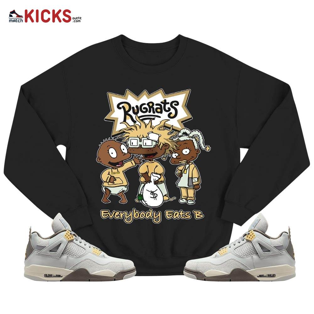 Rugrats Everybody Eats B Sneaker Shirt Match Retro Craft 4s, Jordan 4 Craft Photon Dust MKO T-Shirt Rugrats Everybody Eats B Sneaker Shirt Match Retro Craft 4s, Jordan 4 Craft Photon Dust MKO T-Shirt