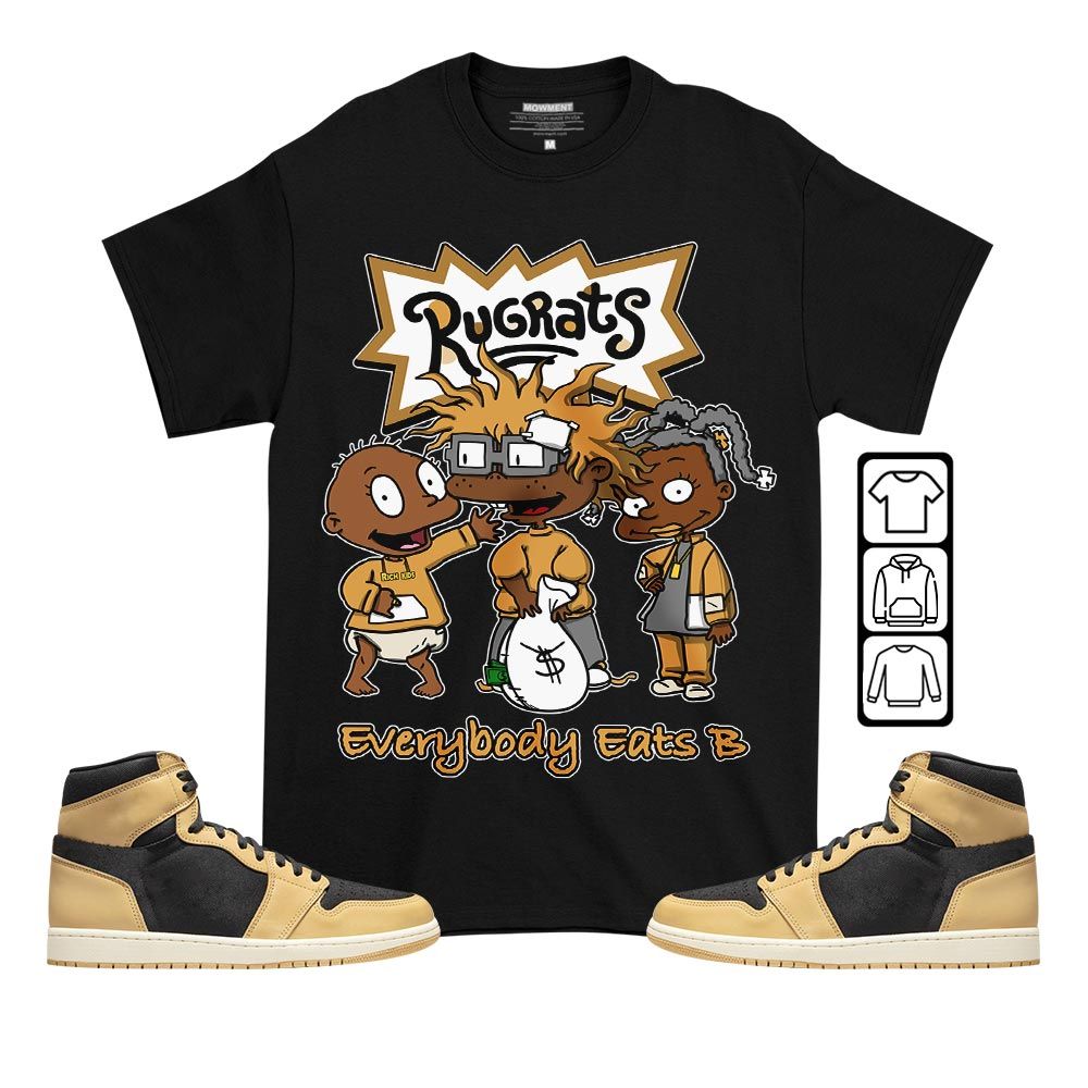 Rugrats Everybody Eats B Sneaker Shirt Match Retro Heirloom 1s, Jordan 1 Retro High OG Heirloom MKO T-Shirt Rugrats Everybody Eats B Sneaker Shirt Match Retro Heirloom 1s, Jordan 1 Retro High OG Heirloom MKO T-Shirt