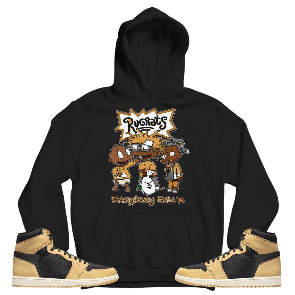 Rugrats Everybody Eats B Sneaker Shirt Match Retro Heirloom 1s, Jordan 1 Retro High OG Heirloom MKO T-Shirt