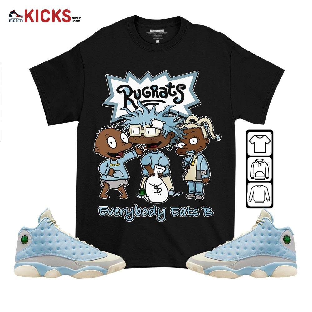Rugrats Everybody Eats B Sneaker Shirt Match SoleFly 13s, Jordan 13 Retro SoleFly MKO T-Shirt