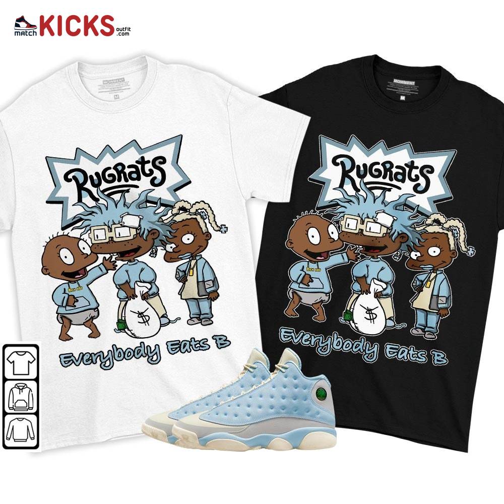 Rugrats Everybody Eats B Sneaker Shirt Match SoleFly 13s, Jordan 13 Retro SoleFly MKO T-Shirt Rugrats Everybody Eats B Sneaker Shirt Match SoleFly 13s, Jordan 13 Retro SoleFly MKO T-Shirt