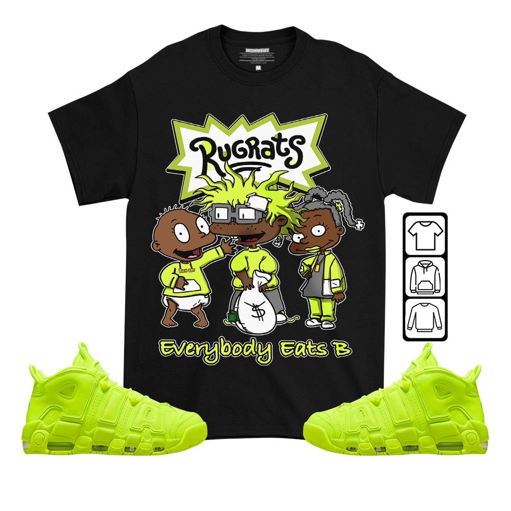 Rugrats Everybody Eats B Sneaker Shirt Match Uptempo 96 Volt, Air More Uptempo Volt MKO T-Shirt Rugrats Everybody Eats B Sneaker Shirt Match Uptempo 96 Volt, Air More Uptempo Volt MKO T-Shirt