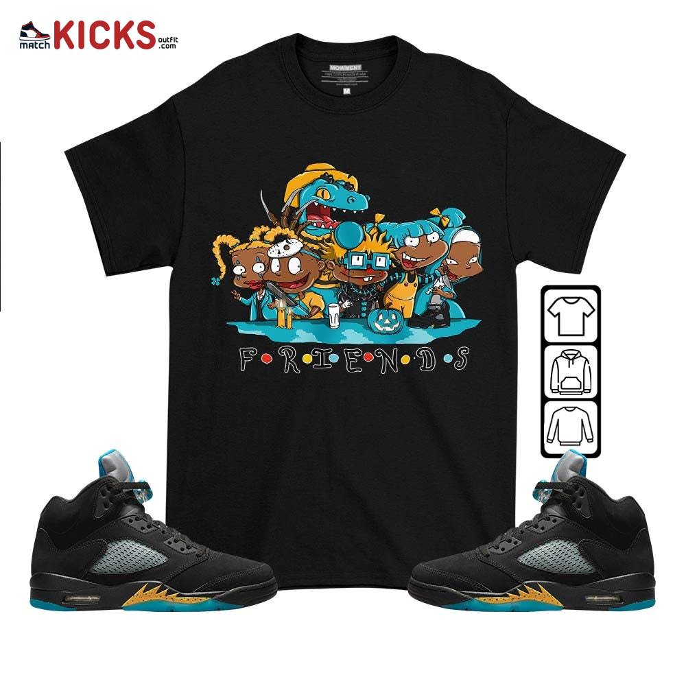 Rugrats Friends Horror Sneaker Shirt Match 2023 Retro Aqua 5s, Jordan 5 Aqua MKO T-Shirt Rugrats Friends Horror Sneaker Shirt Match 2023 Retro Aqua 5s, Jordan 5 Aqua MKO T-Shirt