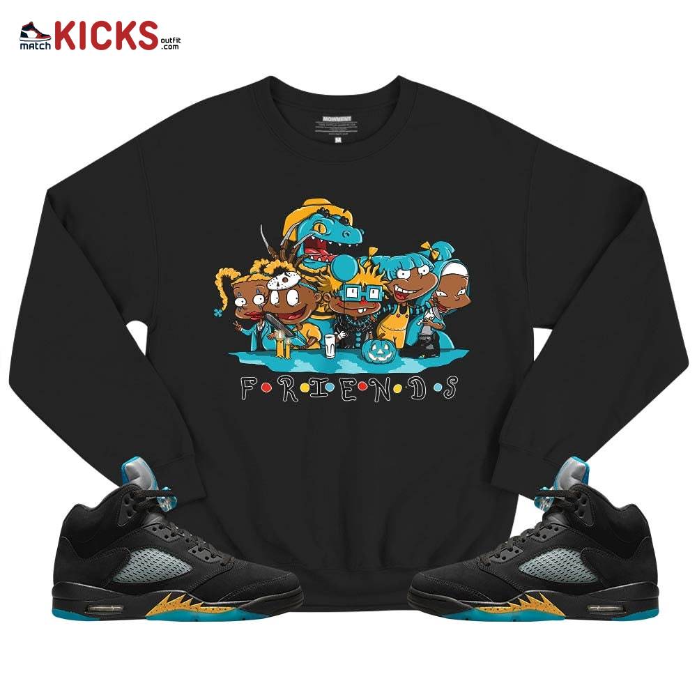 Rugrats Friends Horror Sneaker Shirt Match 2023 Retro Aqua 5s, Jordan 5 Aqua MKO T-Shirt Rugrats Friends Horror Sneaker Shirt Match 2023 Retro Aqua 5s, Jordan 5 Aqua MKO T-Shirt