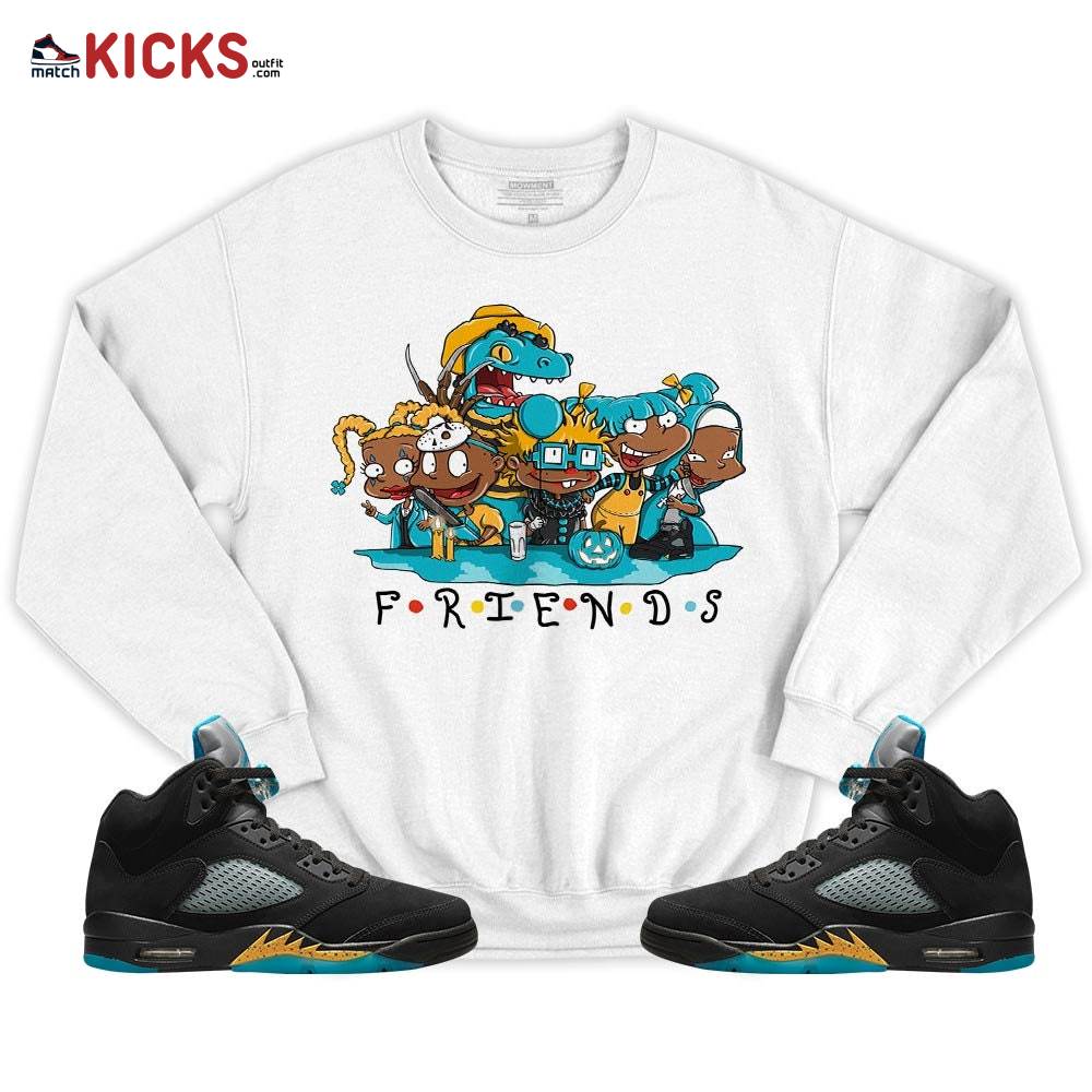 Rugrats Friends Horror Sneaker Shirt Match 2023 Retro Aqua 5s, Jordan 5 Aqua MKO T-Shirt Rugrats Friends Horror Sneaker Shirt Match 2023 Retro Aqua 5s, Jordan 5 Aqua MKO T-Shirt