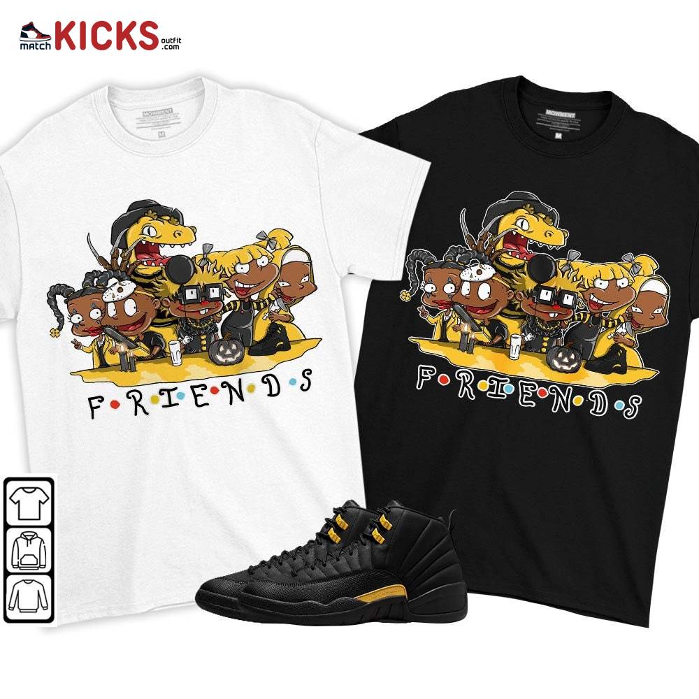 Rugrats Friends Horror Sneaker Shirt Match Black Taxi 12s, Jordan 12 Retro Black Taxi MKO T-Shirt Rugrats Friends Horror Sneaker Shirt Match Black Taxi 12s, Jordan 12 Retro Black Taxi MKO T-Shirt