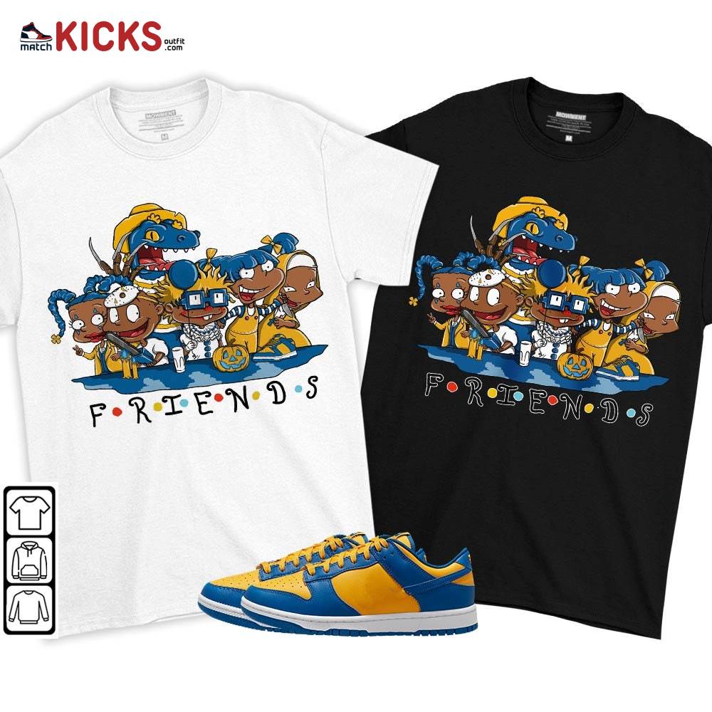Rugrats Friends Horror Sneaker Shirt Match Dunk Low Blue Yellow, Dunk Low Blue Jay MKO T-Shirt Rugrats Friends Horror Sneaker Shirt Match Dunk Low Blue Yellow, Dunk Low Blue Jay MKO T-Shirt