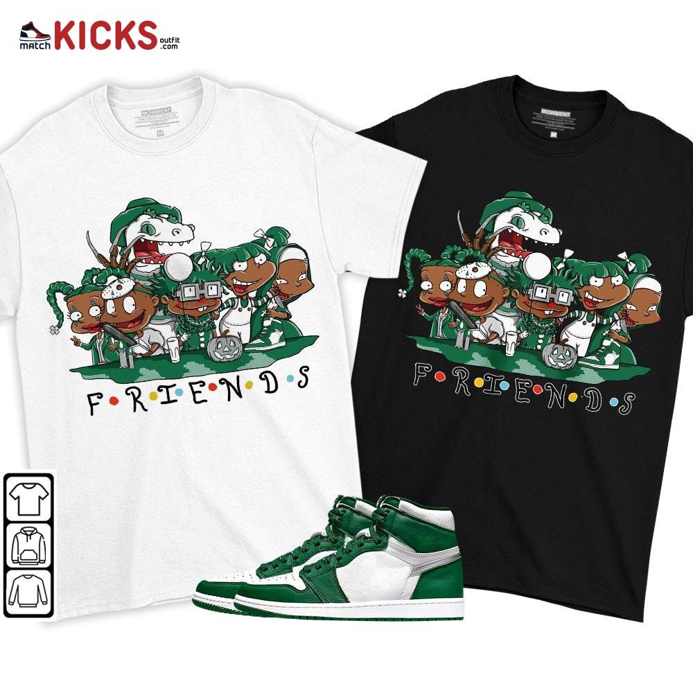 Rugrats Friends Horror Sneaker Shirt Match High Gorge Green 1s, Jordan 1 Retro High Gorge Green MKO T-Shirt Rugrats Friends Horror Sneaker Shirt Match High Gorge Green 1s, Jordan 1 Retro High Gorge Green MKO T-Shirt