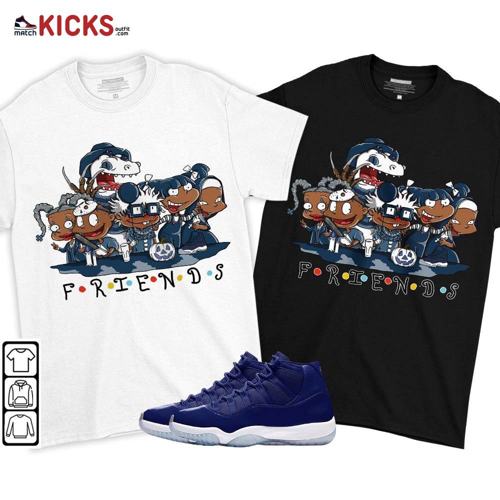 Rugrats Friends Horror Sneaker Shirt Match Midnight Navy 11s, Jordan 11 Retro Midnight Navy MKO T-Shirt Rugrats Friends Horror Sneaker Shirt Match Midnight Navy 11s, Jordan 11 Retro Midnight Navy MKO T-Shirt