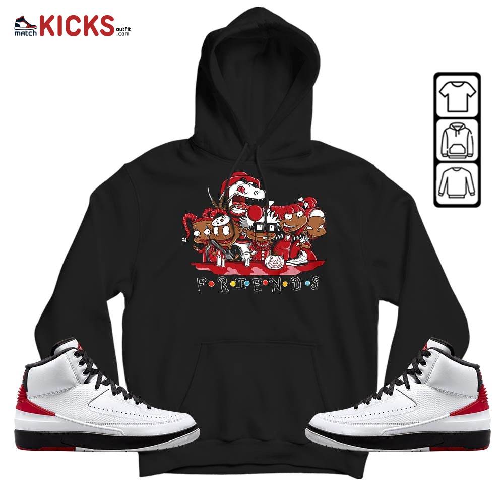 Rugrats Friends Sneaker Shirt Match 2 Chicago Varsity Red, Jordan Retro 2 Chicago MKO T-Shirt Rugrats Friends Sneaker Shirt Match 2 Chicago Varsity Red, Jordan Retro 2 Chicago MKO T-Shirt