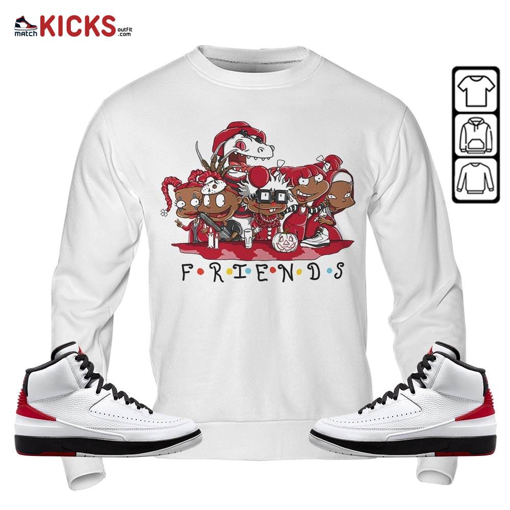 Rugrats Friends Sneaker Shirt Match 2 Chicago Varsity Red, Jordan Retro 2 Chicago MKO T-Shirt Rugrats Friends Sneaker Shirt Match 2 Chicago Varsity Red, Jordan Retro 2 Chicago MKO T-Shirt