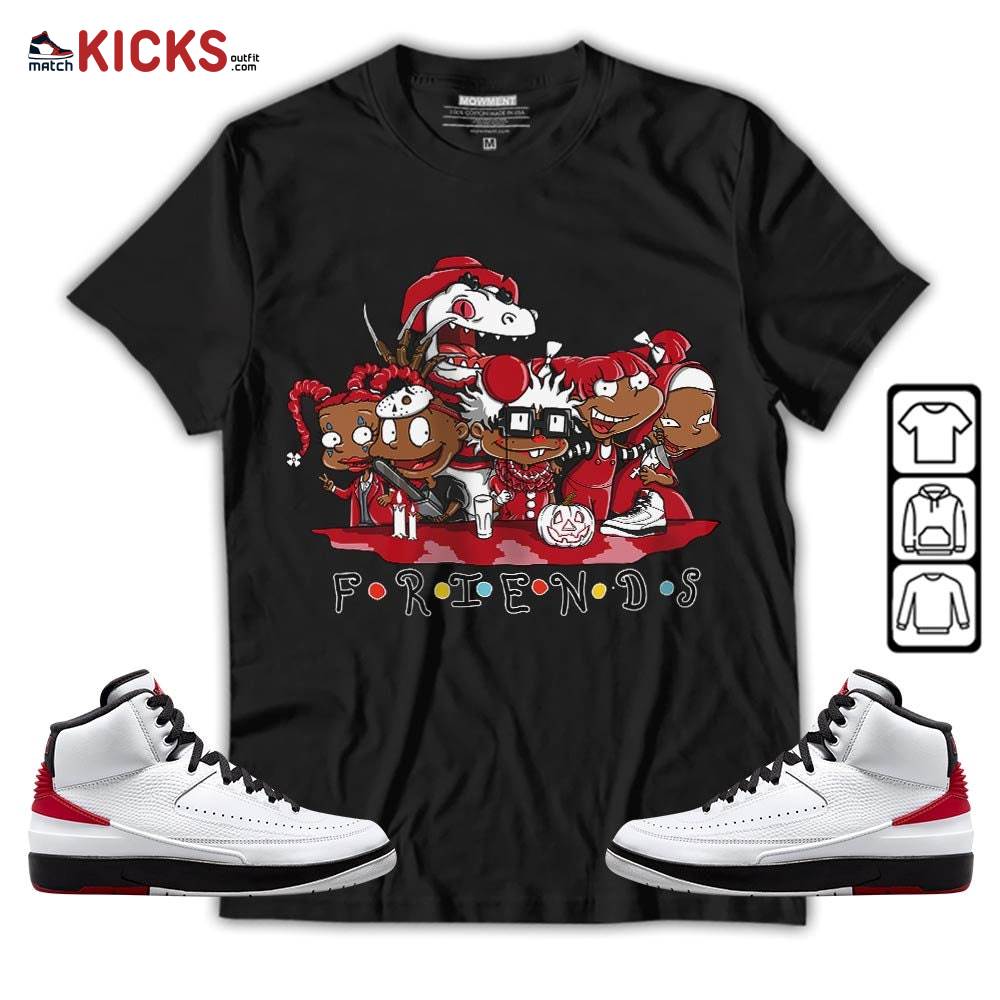 Rugrats Friends Sneaker Shirt Match 2 Chicago Varsity Red, Jordan Retro 2 Chicago MKO T-Shirt Rugrats Friends Sneaker Shirt Match 2 Chicago Varsity Red, Jordan Retro 2 Chicago MKO T-Shirt