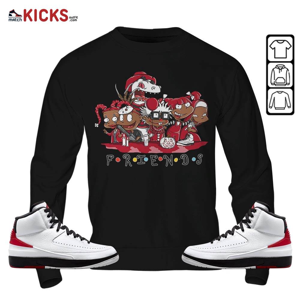 Rugrats Friends Sneaker Shirt Match 2 Chicago Varsity Red, Jordan Retro 2 Chicago MKO T-Shirt Rugrats Friends Sneaker Shirt Match 2 Chicago Varsity Red, Jordan Retro 2 Chicago MKO T-Shirt