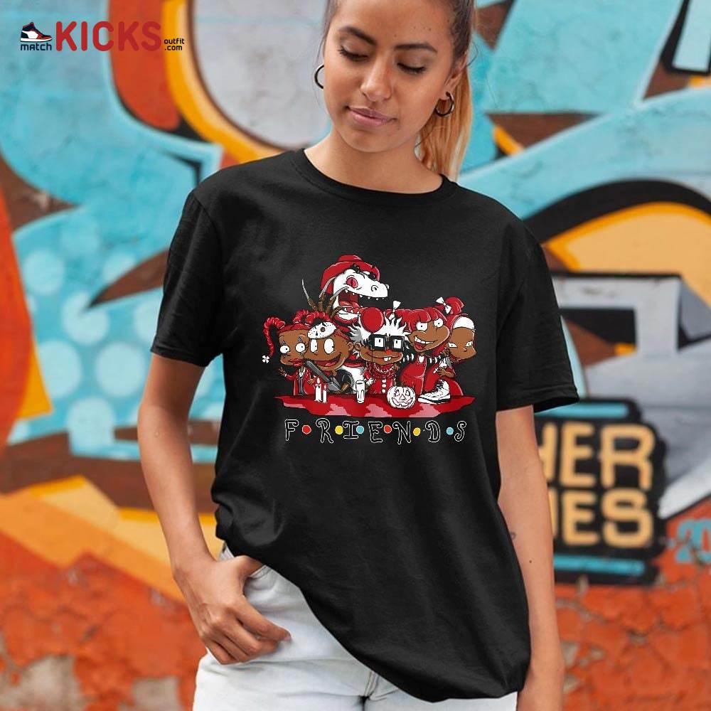 Rugrats Friends Sneaker Shirt Match 2 Chicago Varsity Red, Jordan Retro 2 Chicago MKO T-Shirt Rugrats Friends Sneaker Shirt Match 2 Chicago Varsity Red, Jordan Retro 2 Chicago MKO T-Shirt