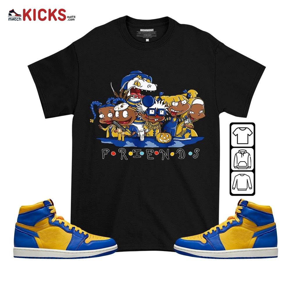 Rugrats Friends Sneaker Shirt Match 2023 Laney 1s, Jordan 1 Retro High Laney MKO T-Shirt