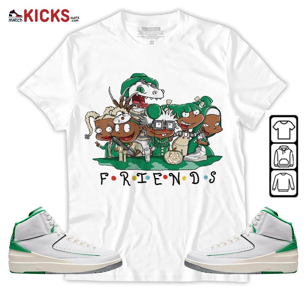 Rugrats Friends Sneaker Shirt Match Lucky Green 2s, Jordan 2 Lucky Green MKO Hoodie