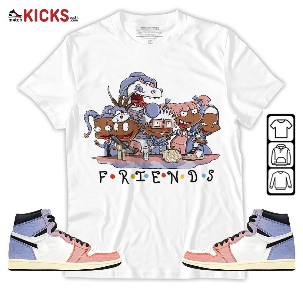 Rugrats Friends Sneaker Shirt Match Retro Skyline 1s, Jordan 1 High OG Skyline MKO T-Shirt