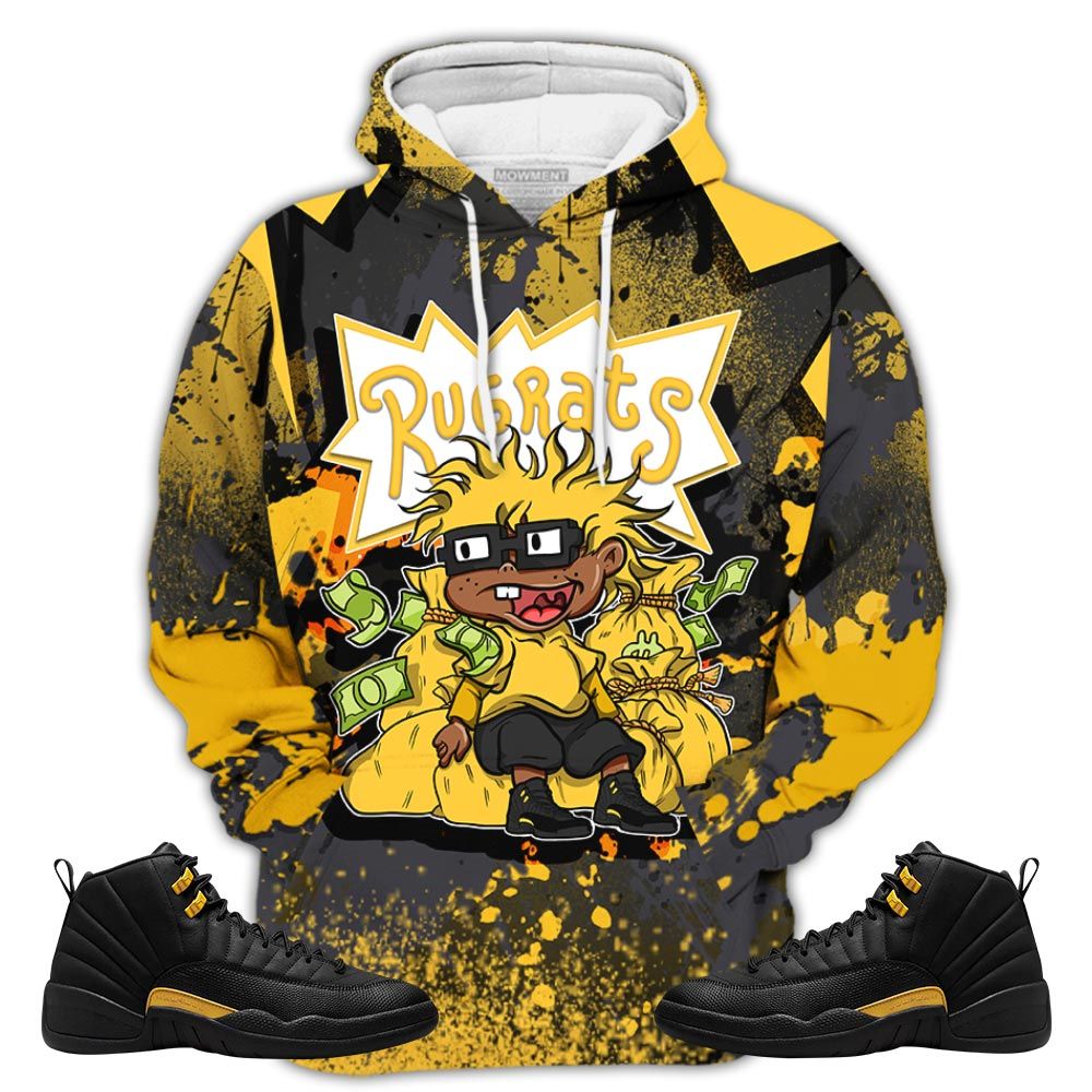 Rugrats In The Bag Sneaker Shirt Match Black Taxi 12S, Jordan 12 Retro Black Taxi Hoodie Sweatshirt Tee All Over Print MKO Shirt Rugrats In The Bag Sneaker Shirt Match Black Taxi 12S, Jordan 12 Retro Black Taxi Hoodie Sweatshirt Tee All Over Print MKO Shirt