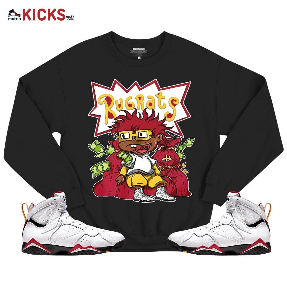 Rugrats In The Bag Sneaker Shirt Match Cardinal 7s, Jordan 7 Retro Cardinal MKO T-Shirt Rugrats In The Bag Sneaker Shirt Match Cardinal 7s, Jordan 7 Retro Cardinal MKO T-Shirt