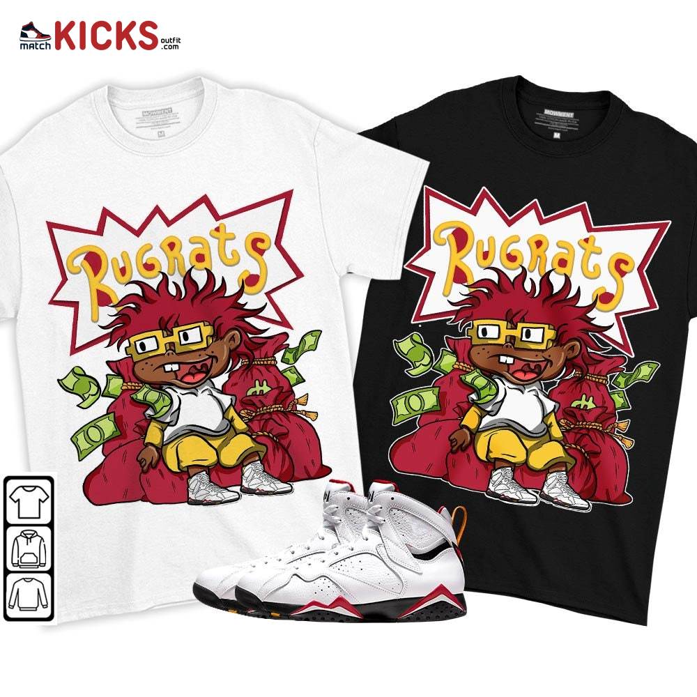 Rugrats In The Bag Sneaker Shirt Match Cardinal 7s, Jordan 7 Retro Cardinal MKO T-Shirt Rugrats In The Bag Sneaker Shirt Match Cardinal 7s, Jordan 7 Retro Cardinal MKO T-Shirt