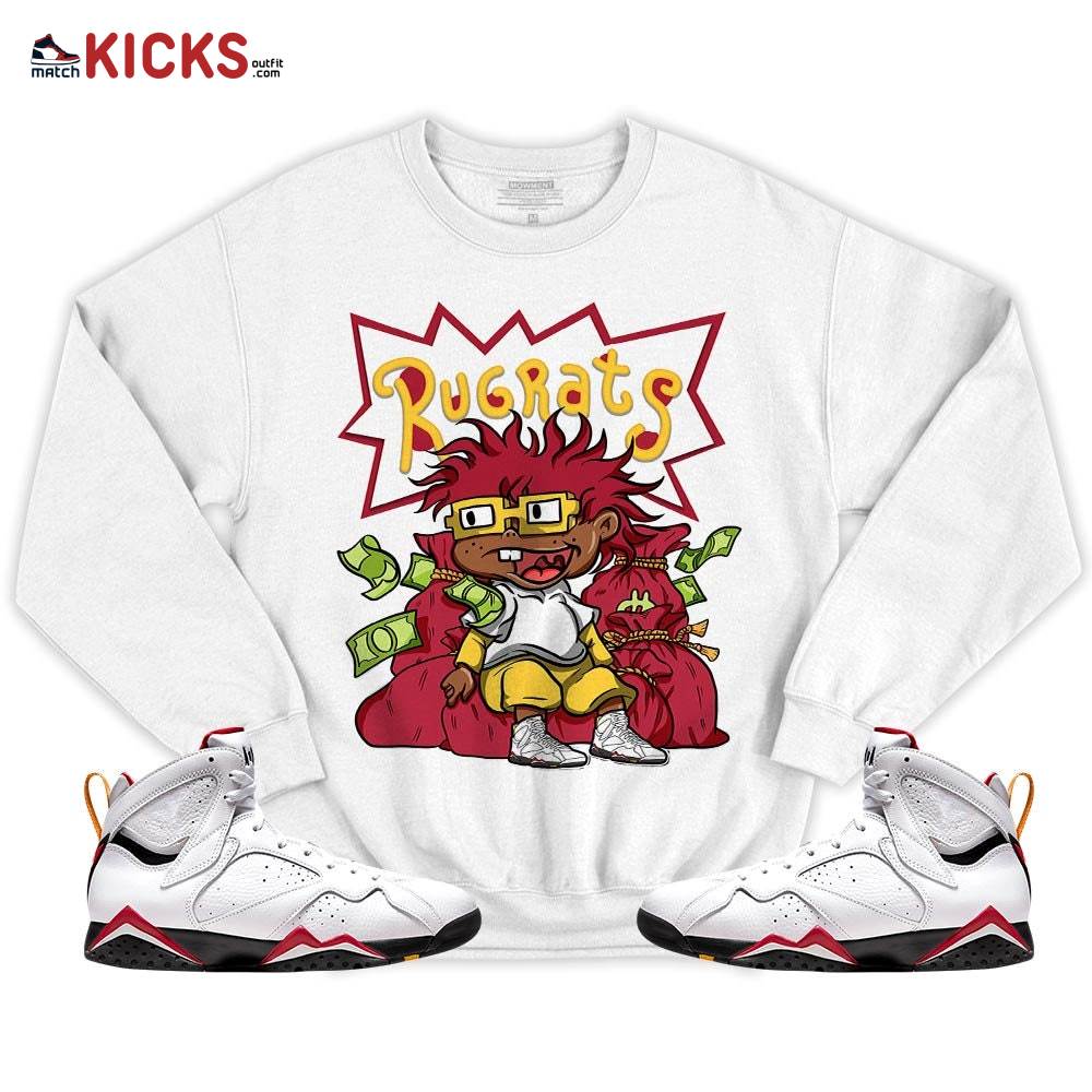 Rugrats In The Bag Sneaker Shirt Match Cardinal 7s, Jordan 7 Retro Cardinal MKO T-Shirt Rugrats In The Bag Sneaker Shirt Match Cardinal 7s, Jordan 7 Retro Cardinal MKO T-Shirt