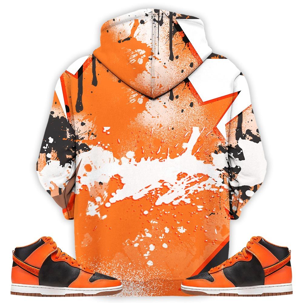 Rugrats In The Bag Sneaker Shirt Match Dunk Black Orange, Dunk High Gs Safety Orange Hoodie Sweatshirt Tee All Over Print MKO Shirt