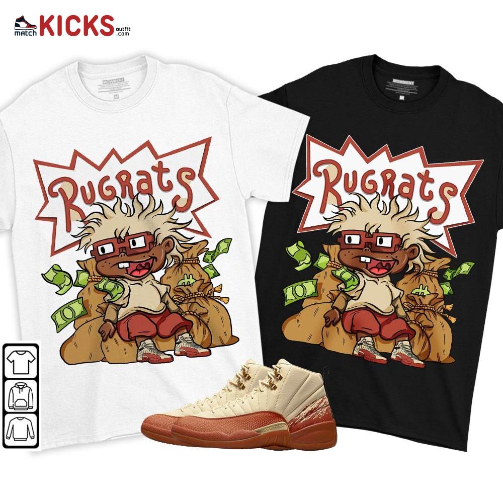Rugrats In The Bag Sneaker Shirt Match Eastside Golf 12s, Jordan 12 Retro Eastside Golf MKO T-Shirt