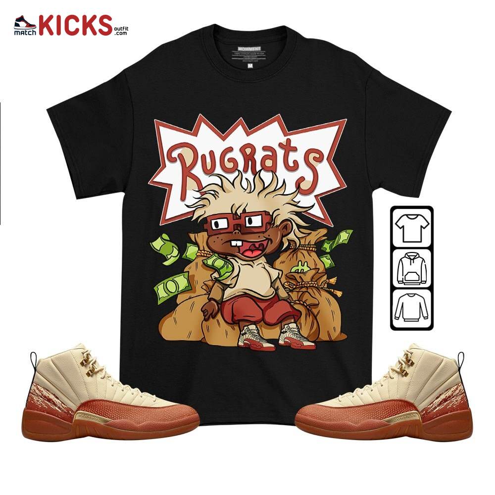 Rugrats In The Bag Sneaker Shirt Match Eastside Golf 12s, Jordan 12 Retro Eastside Golf MKO T-Shirt