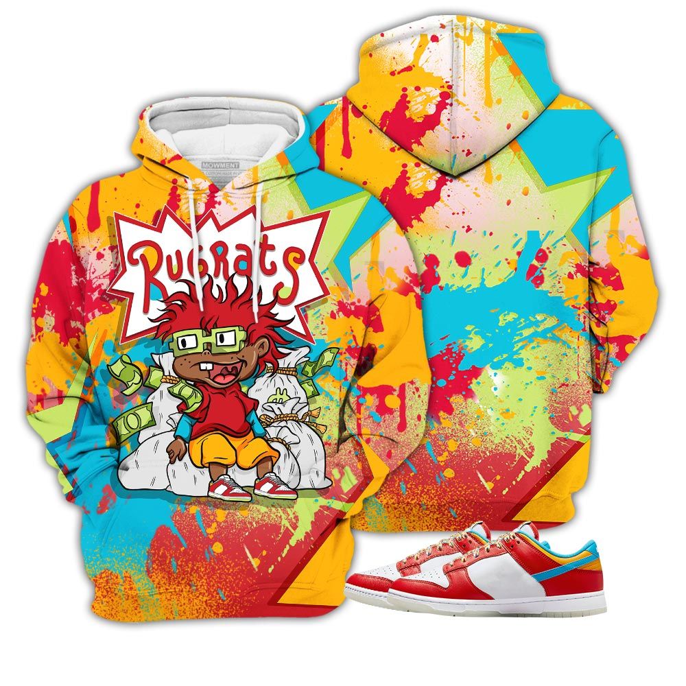Rugrats In The Bag Sneaker Shirt Match Fruity Pebbles Shoes, Dunk Low Fruity Pebbles Hoodie Sweatshirt Tee All Over Print MKO Shirt Rugrats In The Bag Sneaker Shirt Match Fruity Pebbles Shoes, Dunk Low Fruity Pebbles Hoodie Sweatshirt Tee All Over Print MKO Shirt