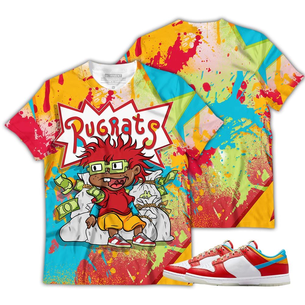 Rugrats In The Bag Sneaker Shirt Match Fruity Pebbles Shoes, Dunk Low Fruity Pebbles Hoodie Sweatshirt Tee All Over Print MKO Shirt Rugrats In The Bag Sneaker Shirt Match Fruity Pebbles Shoes, Dunk Low Fruity Pebbles Hoodie Sweatshirt Tee All Over Print MKO Shirt