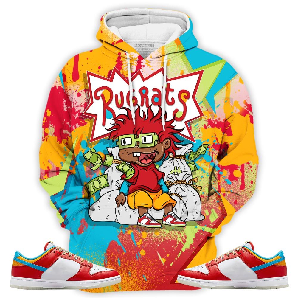 Rugrats In The Bag Sneaker Shirt Match Fruity Pebbles Shoes, Dunk Low Fruity Pebbles Hoodie Sweatshirt Tee All Over Print MKO Shirt Rugrats In The Bag Sneaker Shirt Match Fruity Pebbles Shoes, Dunk Low Fruity Pebbles Hoodie Sweatshirt Tee All Over Print MKO Shirt