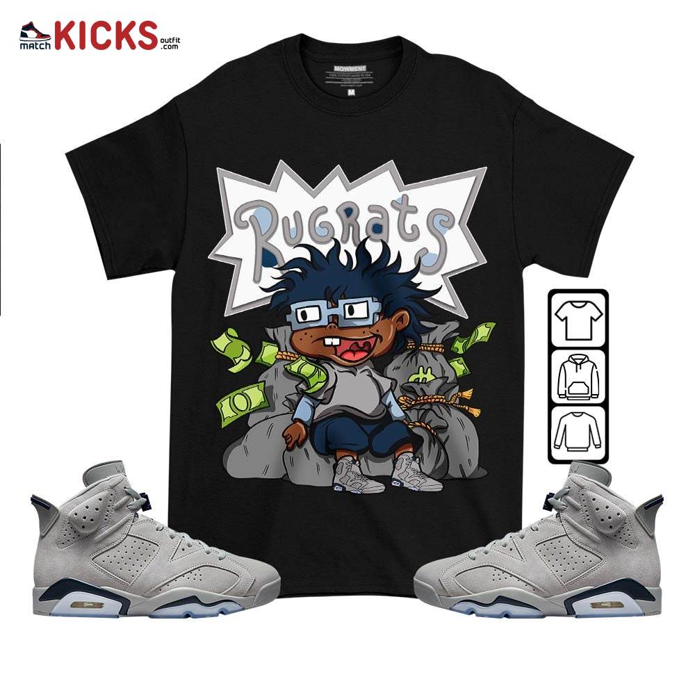 Rugrats In The Bag Sneaker Shirt Match Georgetown 6s, Jordan 6 Retro Georgetown MKO T-Shirt