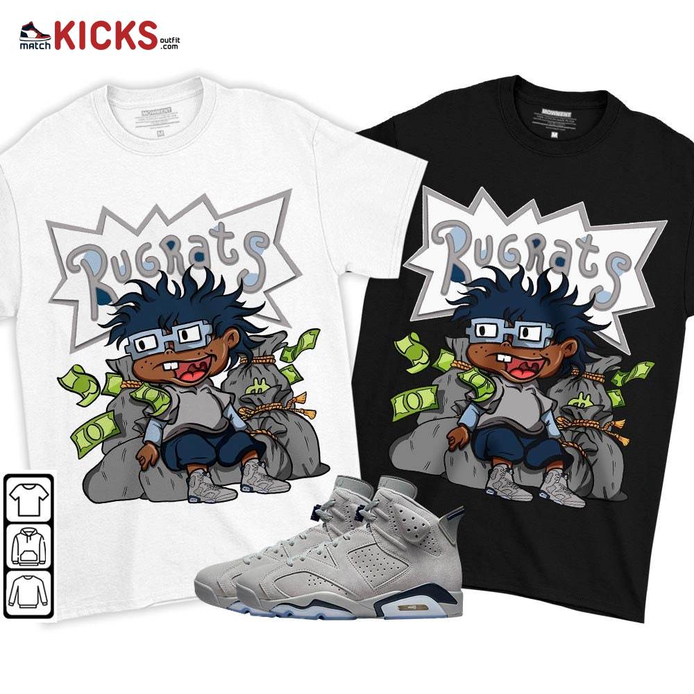 Rugrats In The Bag Sneaker Shirt Match Georgetown 6s, Jordan 6 Retro Georgetown MKO T-Shirt