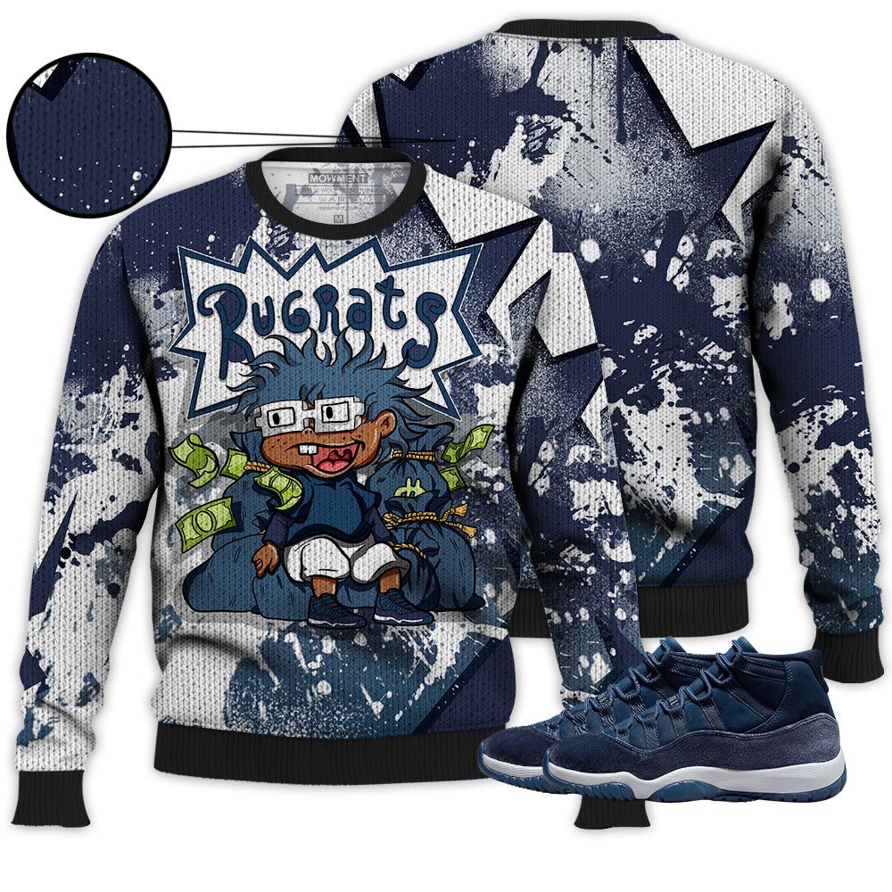 Rugrats In The Bag Sneaker Shirt Match Midnight Navy 11S, Jordan 11 Retro Midnight Navy Hoodie Sweatshirt Tee All Over Print MKO Shirt Rugrats In The Bag Sneaker Shirt Match Midnight Navy 11S, Jordan 11 Retro Midnight Navy Hoodie Sweatshirt Tee All Over Print MKO Shirt