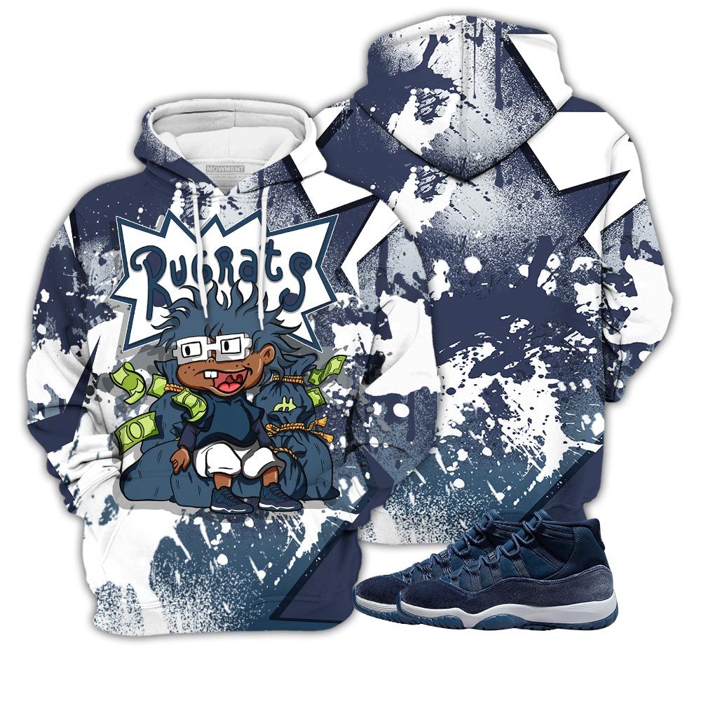 Rugrats In The Bag Sneaker Shirt Match Midnight Navy 11S, Jordan 11 Retro Midnight Navy Hoodie Sweatshirt Tee All Over Print MKO Shirt Rugrats In The Bag Sneaker Shirt Match Midnight Navy 11S, Jordan 11 Retro Midnight Navy Hoodie Sweatshirt Tee All Over Print MKO Shirt