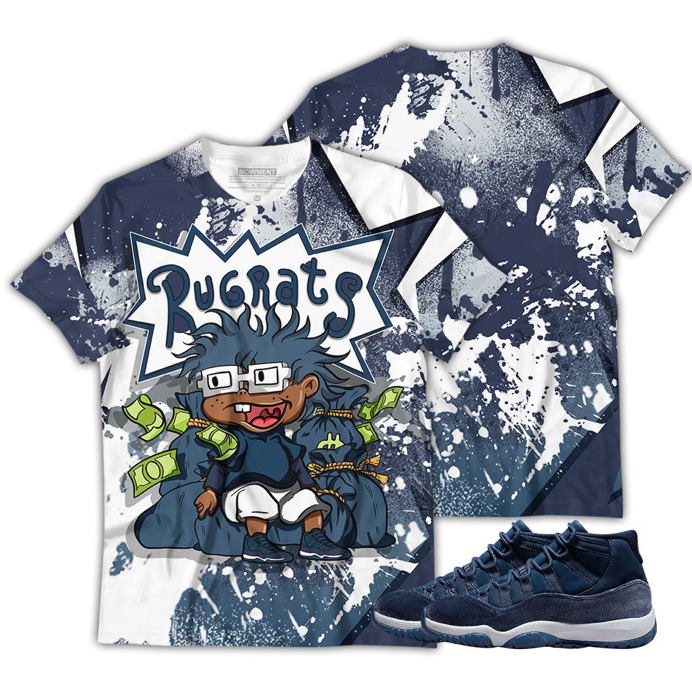 Rugrats In The Bag Sneaker Shirt Match Midnight Navy 11S, Jordan 11 Retro Midnight Navy Hoodie Sweatshirt Tee All Over Print MKO Shirt Rugrats In The Bag Sneaker Shirt Match Midnight Navy 11S, Jordan 11 Retro Midnight Navy Hoodie Sweatshirt Tee All Over Print MKO Shirt