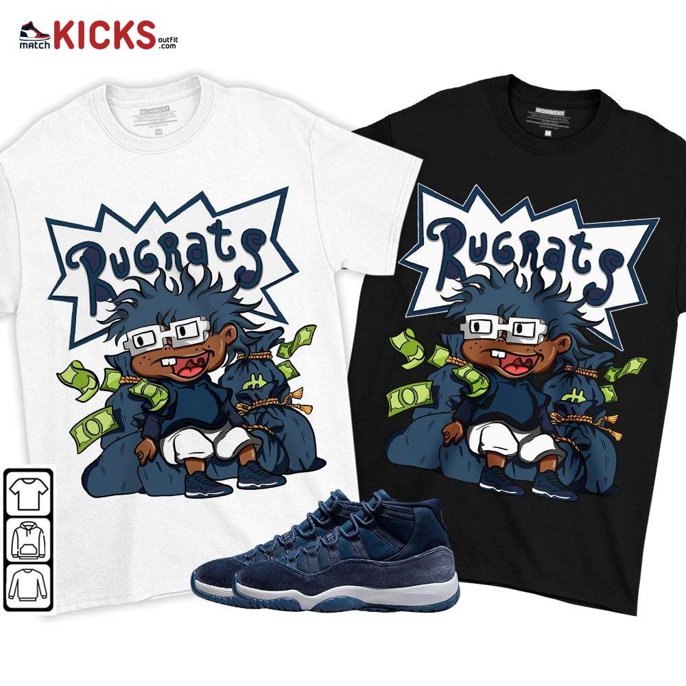 Rugrats In The Bag Sneaker Shirt Match Midnight Navy 11s, Jordan 11 Retro Midnight Navy MKO T-Shirt Rugrats In The Bag Sneaker Shirt Match Midnight Navy 11s, Jordan 11 Retro Midnight Navy MKO T-Shirt