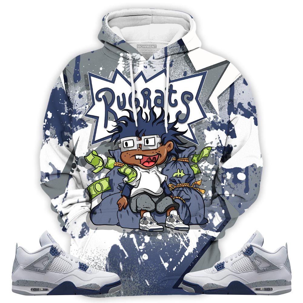 Rugrats In The Bag Sneaker Shirt Match Midnight Navy 4S, Jordan 4 Retro Midnight Navy Hoodie Sweatshirt Tee All Over Print MKO Shirt Rugrats In The Bag Sneaker Shirt Match Midnight Navy 4S, Jordan 4 Retro Midnight Navy Hoodie Sweatshirt Tee All Over Print MKO Shirt