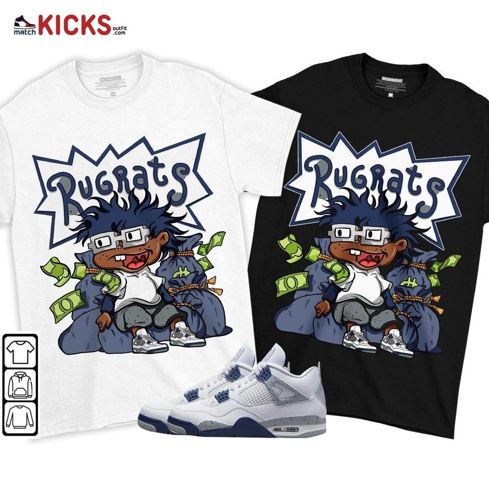 Rugrats In The Bag Sneaker Shirt Match Midnight Navy 4s, Jordan 4 Retro Midnight Navy MKO T-Shirt Rugrats In The Bag Sneaker Shirt Match Midnight Navy 4s, Jordan 4 Retro Midnight Navy MKO T-Shirt