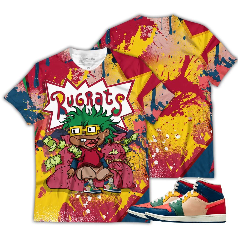 Rugrats In The Bag Sneaker Shirt Match Multi Color 2022 1S, Jordan 1 Mid Multi Color 2022 Hoodie Sweatshirt Tee All Over Print MKO Shirt Rugrats In The Bag Sneaker Shirt Match Multi Color 2022 1S, Jordan 1 Mid Multi Color 2022 Hoodie Sweatshirt Tee All Over Print MKO Shirt