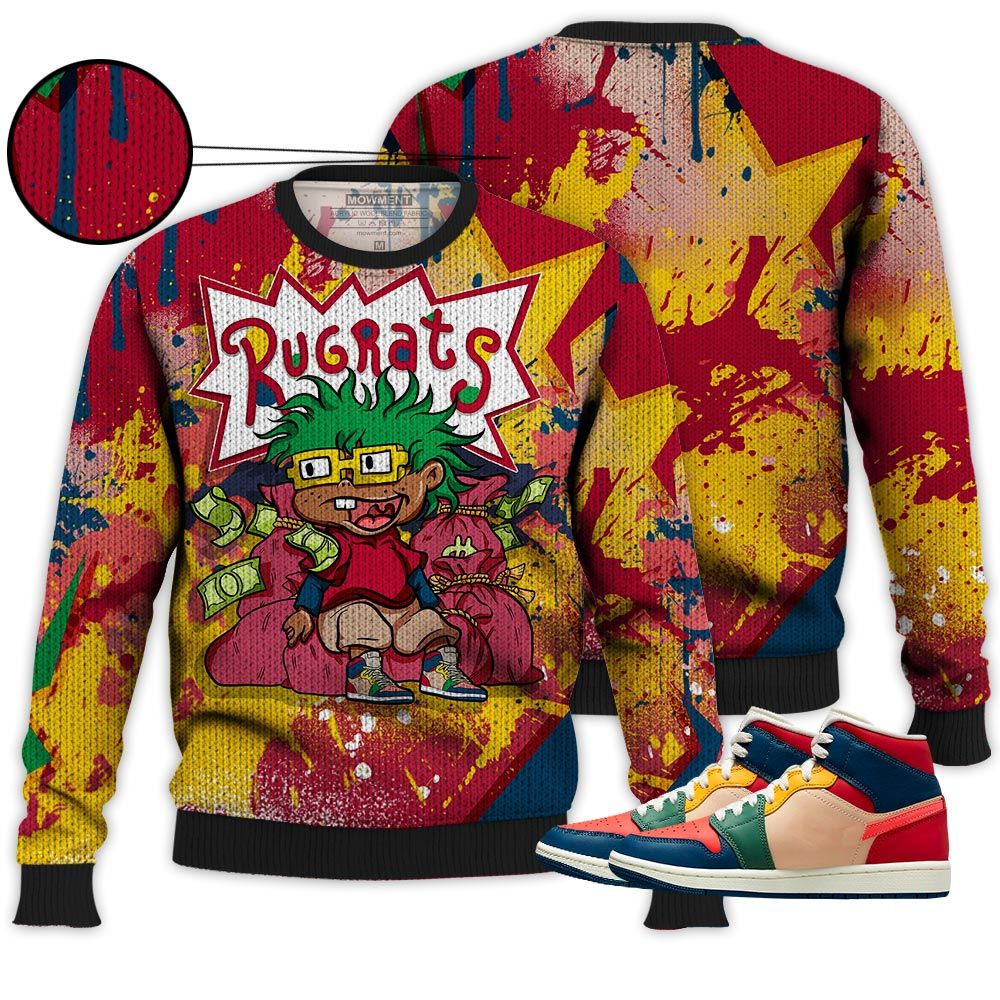 Rugrats In The Bag Sneaker Shirt Match Multi Color 2022 1S, Jordan 1 Mid Multi Color 2022 Hoodie Sweatshirt Tee All Over Print MKO Shirt Rugrats In The Bag Sneaker Shirt Match Multi Color 2022 1S, Jordan 1 Mid Multi Color 2022 Hoodie Sweatshirt Tee All Over Print MKO Shirt