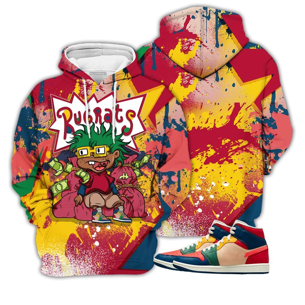 Rugrats In The Bag Sneaker Shirt Match Multi Color 2022 1S, Jordan 1 Mid Multi Color 2022 Hoodie Sweatshirt Tee All Over Print MKO Shirt Rugrats In The Bag Sneaker Shirt Match Multi Color 2022 1S, Jordan 1 Mid Multi Color 2022 Hoodie Sweatshirt Tee All Over Print MKO Shirt