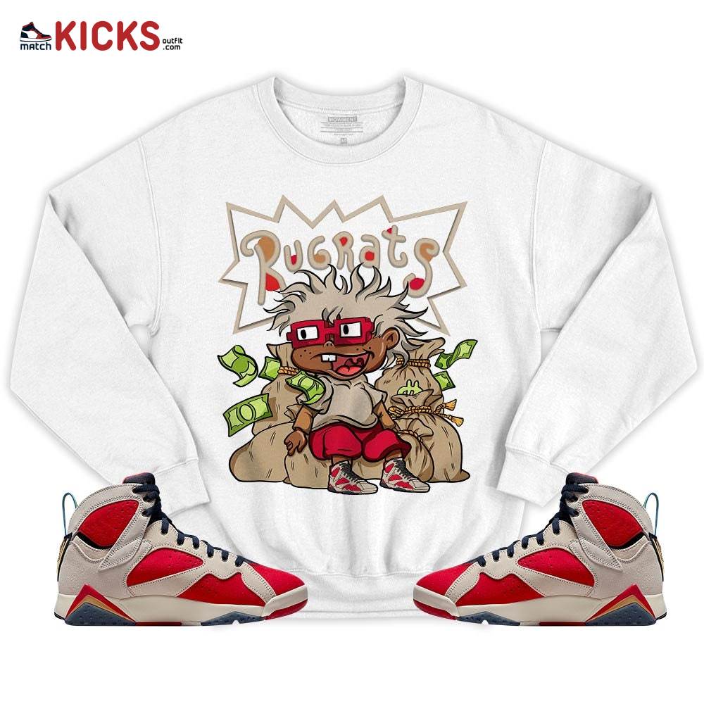 Rugrats In The Bag Sneaker Shirt Match Trophy Room 7s, Jordan 7 Trophy Room MKO T-Shirt Rugrats In The Bag Sneaker Shirt Match Trophy Room 7s, Jordan 7 Trophy Room MKO T-Shirt