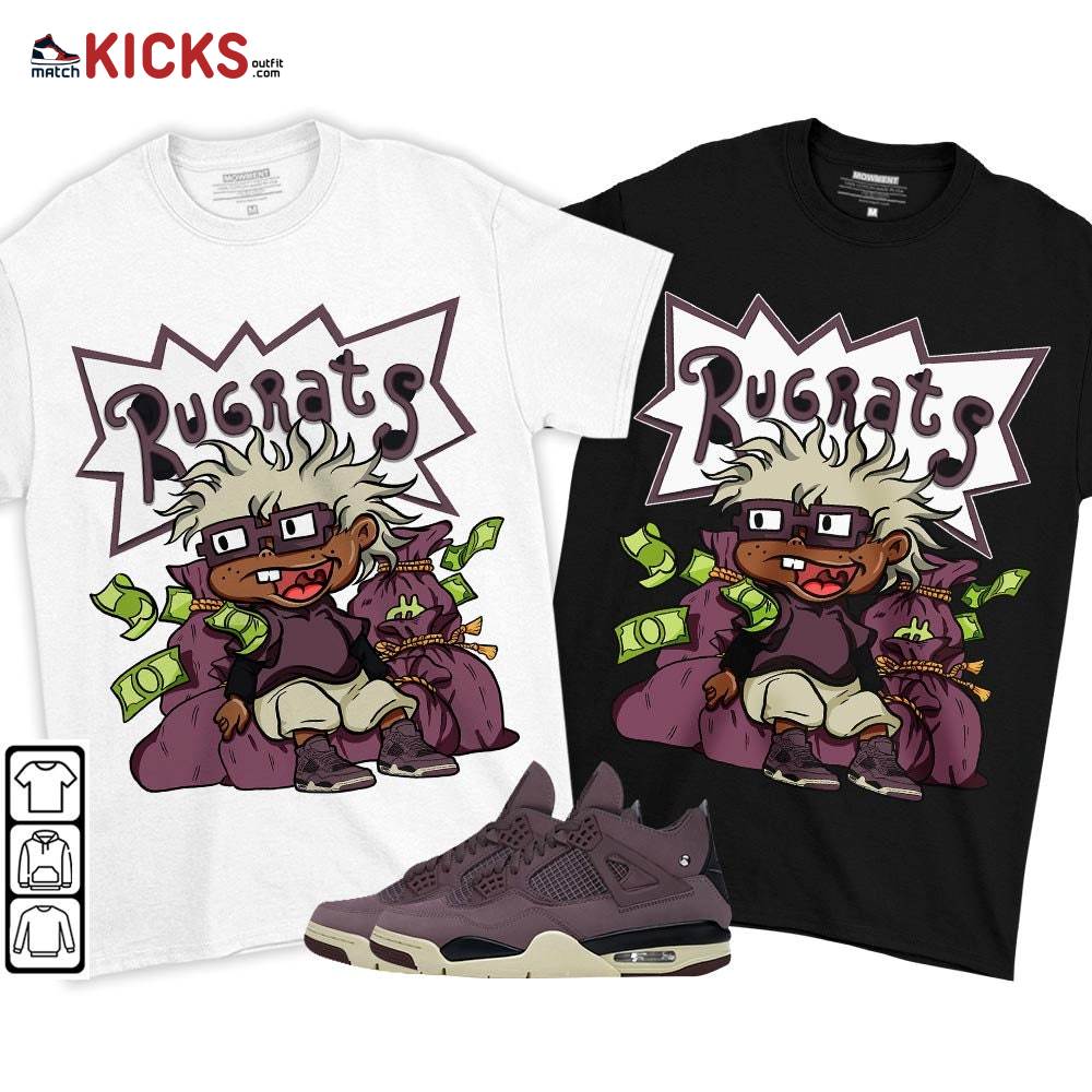 Rugrats In The Bag Sneaker Shirt Match Violet Ore 4s, Jordan 4 A Ma Maniere Violet Ore MKO T-Shirt